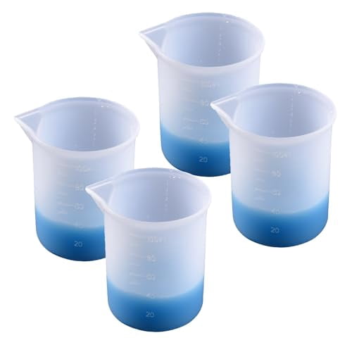 4pcs Silicone Liquid Measuring Cups for Laundry Detergent,Resin Non ...