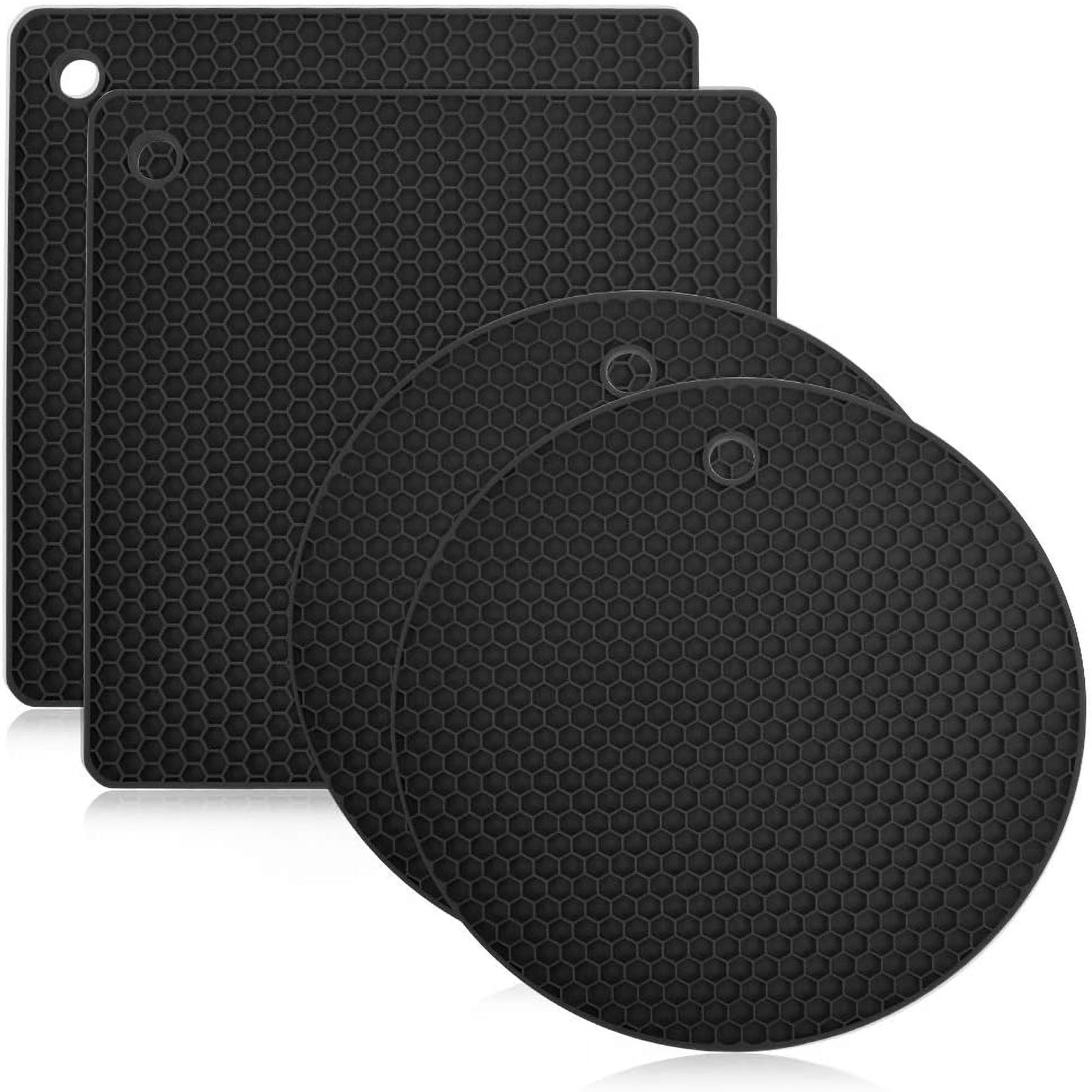 4pcs Silicone Trivet Mats, Silicone Pot Holders, Multifunctional
