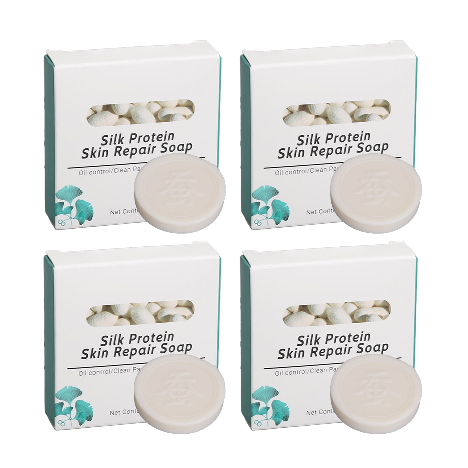 4pcs Silk Protein Skin Repair Soap 2.1 Oz Nourishing Moisturizing Silk ...