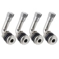 thumbnail image 1 of Unique Bargains 4Pcs Silver Tone 90 Degree Automotive Tubeless Wheel Tyre Tire Valve Stem Silver Tone, 1 of 2