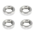 thumbnail image 1 of 4pcs Silver Tone French Type Valve Air Inflator Adapter Nut Washer for Bicycle Tire Valve, 1 of 6