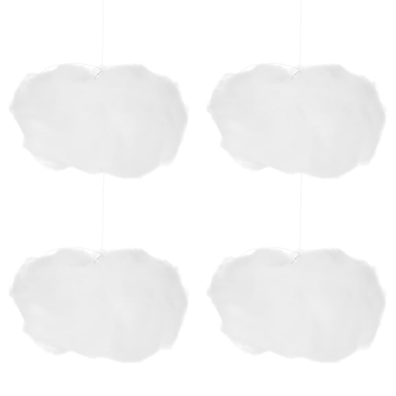 4pcs Simulation Clouds Home Cloud Decorations Cloud Shaped Pendants DIY Hanging Clouds for Wedding