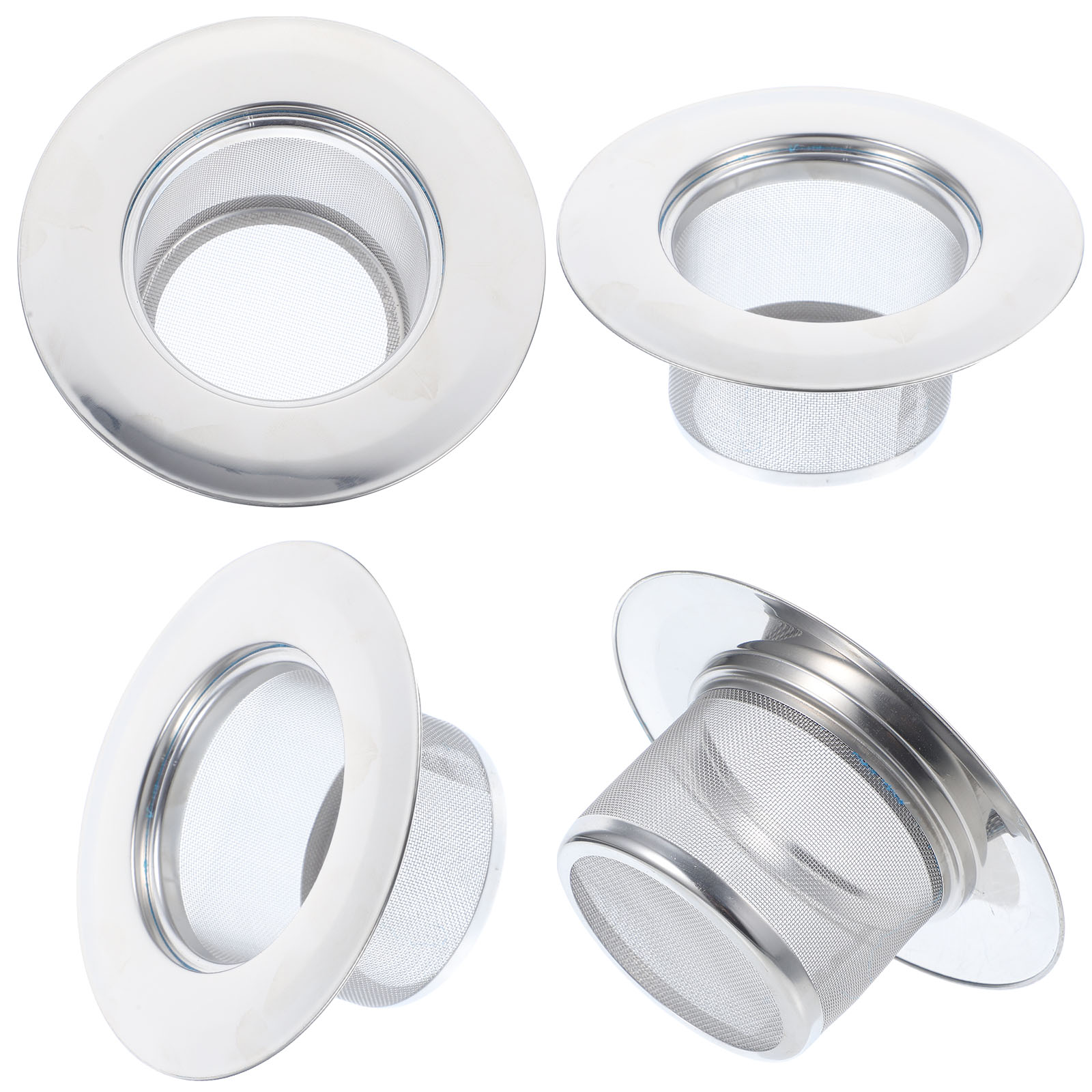 Yueyihe 4pcs Sink Mesh Strainers Small Sink Drain Hair Catcher Utility