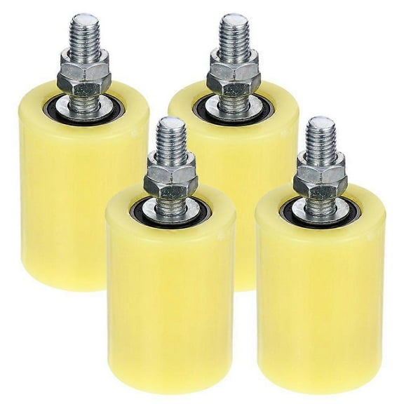 4pcs Sliding Gate Guide Rollers Heavy Duty Rail Gate Rollers Gate Support Guide Rollers Nylon Wheels