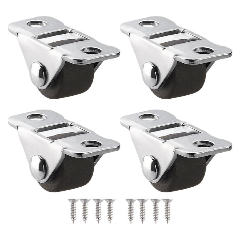 4pcs Small Furniture Casters Rubber Wheel Floor Protections for Easy Movement Of Small Furniture
