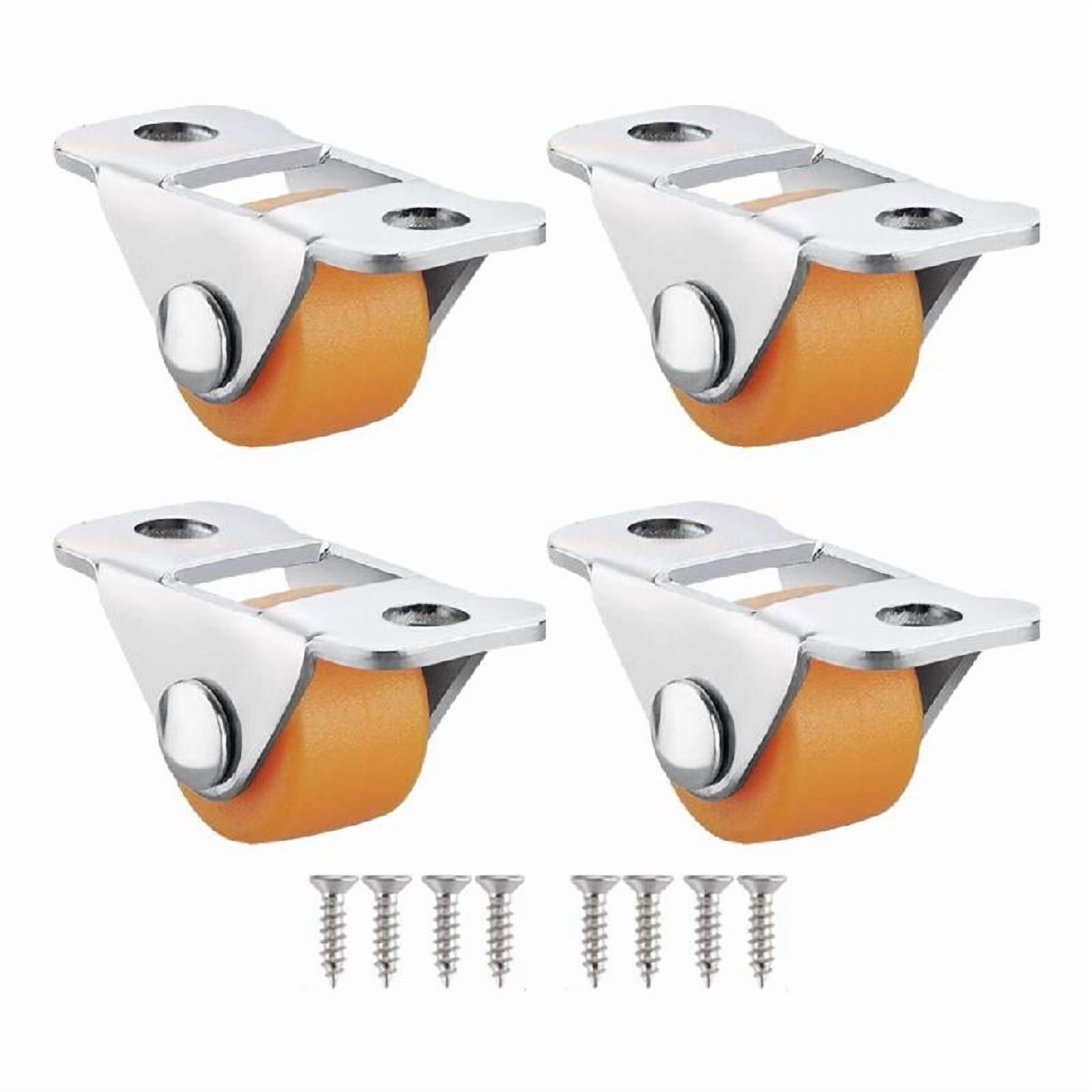 4pcs Small Furniture Casters Rubber Wheel Floor Protections for Easy Movement Of Small Furniture