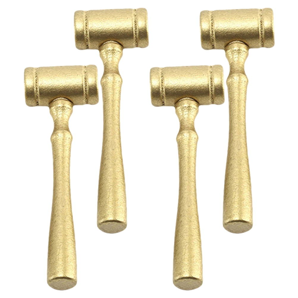 4pcs Small Gavel for Judge Auction Hammer Judge Wooden Hammer Wooden