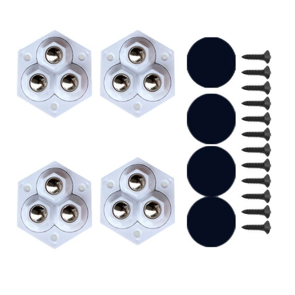 4pcs Small Rolling Casters Small Furniture Roller for Easy Movement Of Heavy Kitchen Devices & Furniture