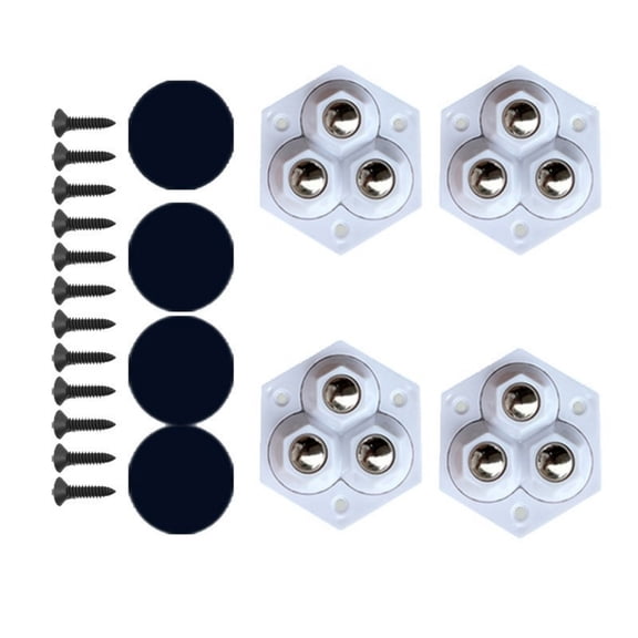 4pcs Small Rolling Casters Stick Small Furniture Roller for Easy Movement Of Heavy Kitchen Devices & Furniture
