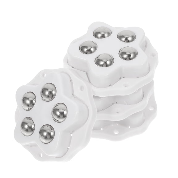 4pcs Adhesive Caster Wheels for Home Use Durable Stainless Steel and ABS Material 360 Degree Swivel
