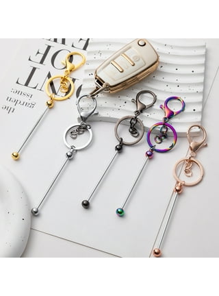 Swpeet 32Pcs 4 Shapes 4 Colors Lobster Claw Clasp Keychain Assortment Kit,  Dolphin Love Moon Star Shape Lobster Clasp Lanyard Pendant Keyring Keychain