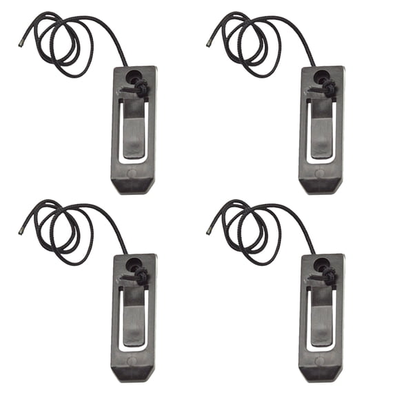 4pcs Snap-type Split Surfboard Fin Splitter Longboard Paddle Surfboard Accessory Replacement for Outdoor Surfboard Surfing Beach (Black 4.3 x 1.3 x 1cm)