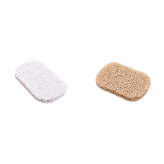 4pcs Soap Savers Pads for Soap Dish, Easy to Clean Soap Lifting Pads Suitable for Shower Kitchen Bathroom Bathroom Travel Hotel Cleaning Product (2pcs White and 2pcs Yellow)