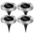 thumbnail image 1 of 4pcs Solar Ground Light Waterproof Buried Light In Ground Path Deck Lawn Patio Light 4LED, 1 of 6