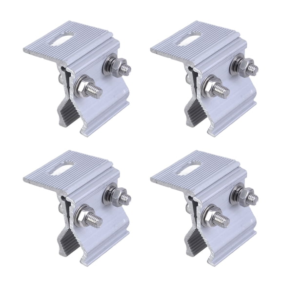 4pcs Solar Module Fixing Brackets Corrosions Resistant Solar Panel Fastening Clip Suitable for Various Installations