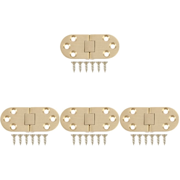 CIMAXIC Cimaxic Golden Hinges Satin Finished for Universal Folding Tables 4Pcs
