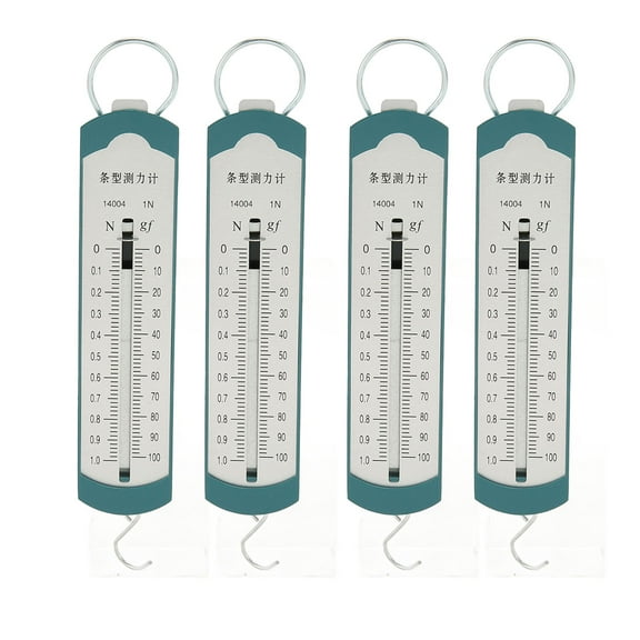 4pcs Spring Dynamometer Professional High Accuracy Bar Portable Spring Scale for Student Physics Experiment Teaching Demonstration