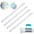 thumbnail image 1 of 4pcs Spring Tension Curtain Rod, EEEkit 27.56'' Adjustable Length Curtain Rods DIY for Kitchen Bathroom Cupboard, 1 of 9
