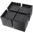 thumbnail image 1 of 4pcs Square Furniture Risers Rubber Bed Risers Table Chair Height Lift Riser, 1 of 10