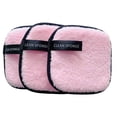 thumbnail image 1 of 4pcs Square fiber cotton soft and skin-friendly makeup remover face wash makeup remover cotton powder puff,pink, 1 of 1