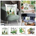 thumbnail image 1 of 4pcs St Patricks Day Pillow Covers 18x18 Inch Linen Throw Pillowcases For For Couch Holiday Home Decorations, 1 of 1