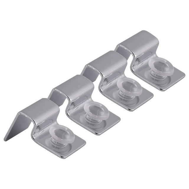 4pcs Stainless Steel Aquarium Fish Tank Glass Cover Clip Support Holder