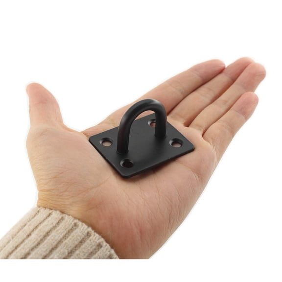 4pcs Stainless Steel Ceiling Hooks, U Hooks Heavy Duty Wall Mount Ring Hooks Marine Hanging Hardware Staple Hook Loop with Screws