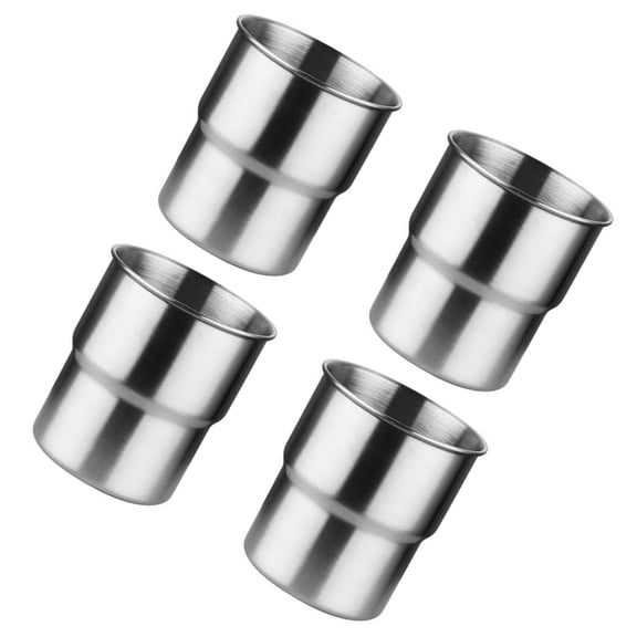 4pcs Stainless Steel Coffee Tumblers Set Rusts Drinkwares Stackable Beer Cup for Camping and Outdoor Use