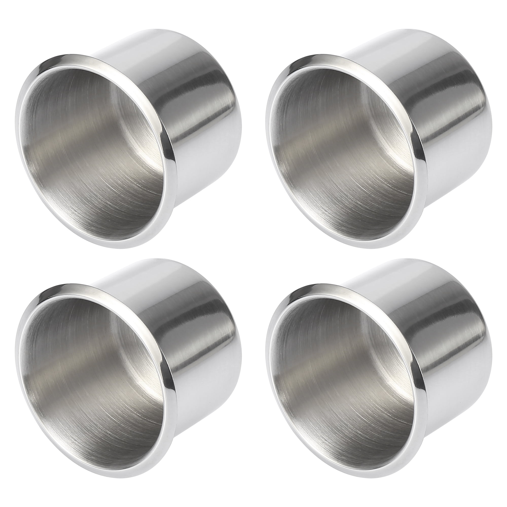 4pcs Stainless Steel Cup Drink Holder Replacement Silver Tone for