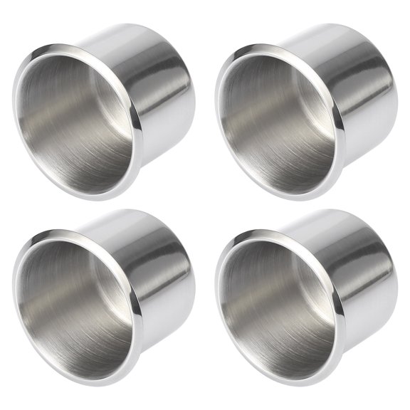 4pcs Stainless Steel Cup Drink Holder Replacement Silver Tone for Marine Boats RVs