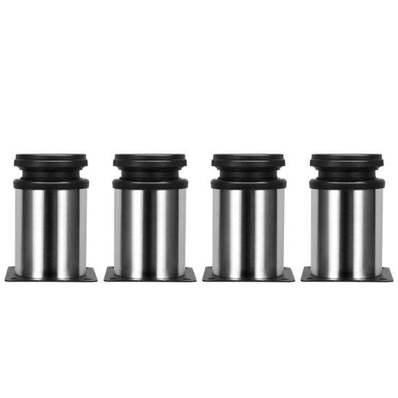 4pcs Stainless Steel Furniture Legs Cabinet Metal Adjustable Furniture Feet Replacement Accessories for Furniture Beds 80mm