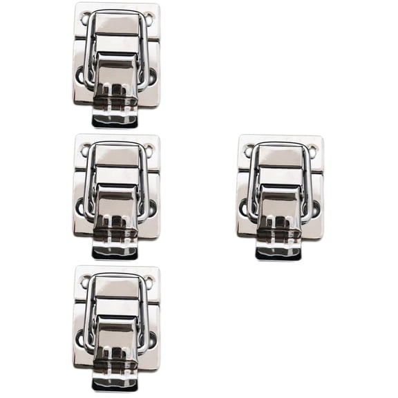 FENGGUIQU Stainless Steel Silver Heavy Duty Toggle Latches for Locking Cases 4Pcs