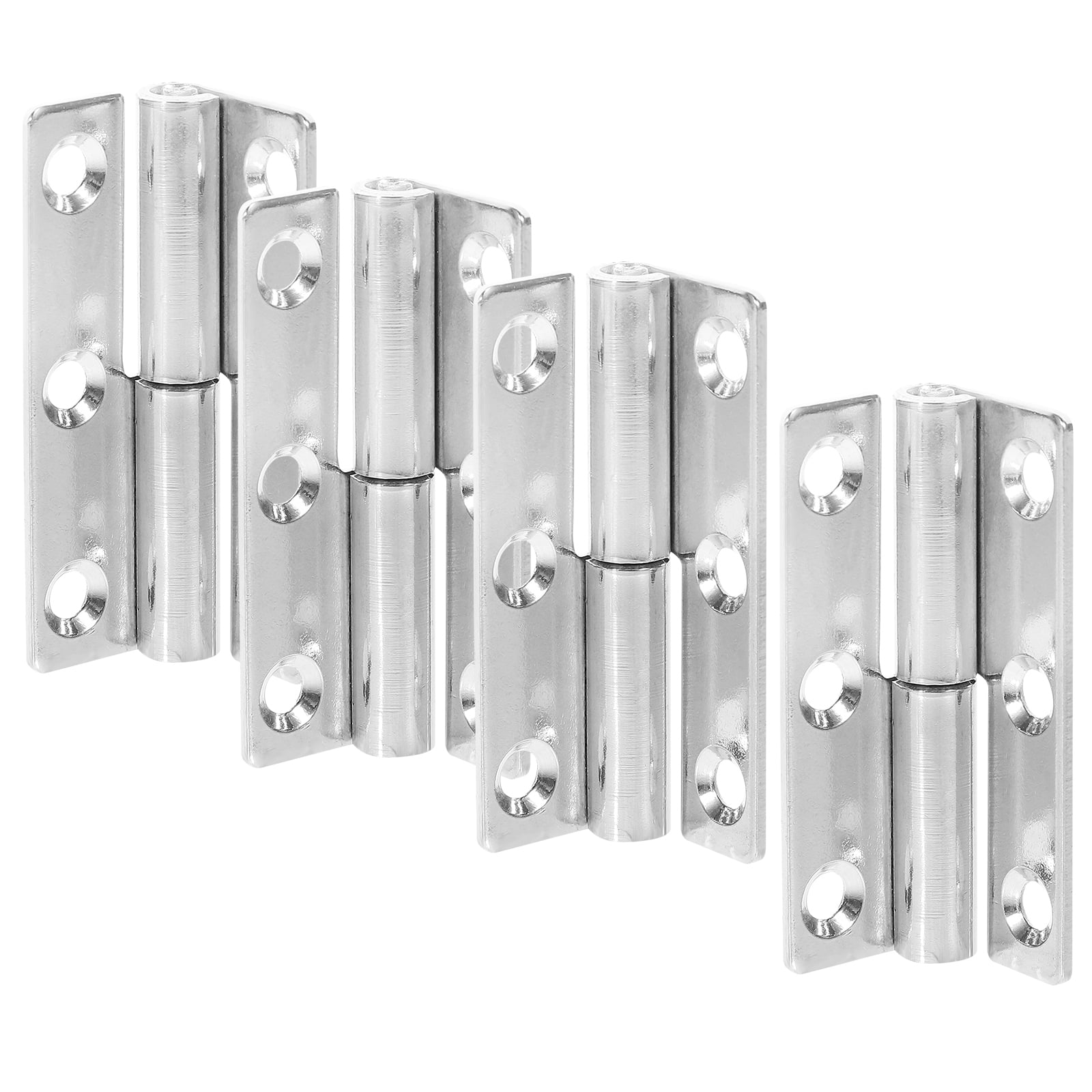 4pcs Stainless Steel Hinges Swing Hinges Heavy Duty Lift Off Hinges Door Window Hinges