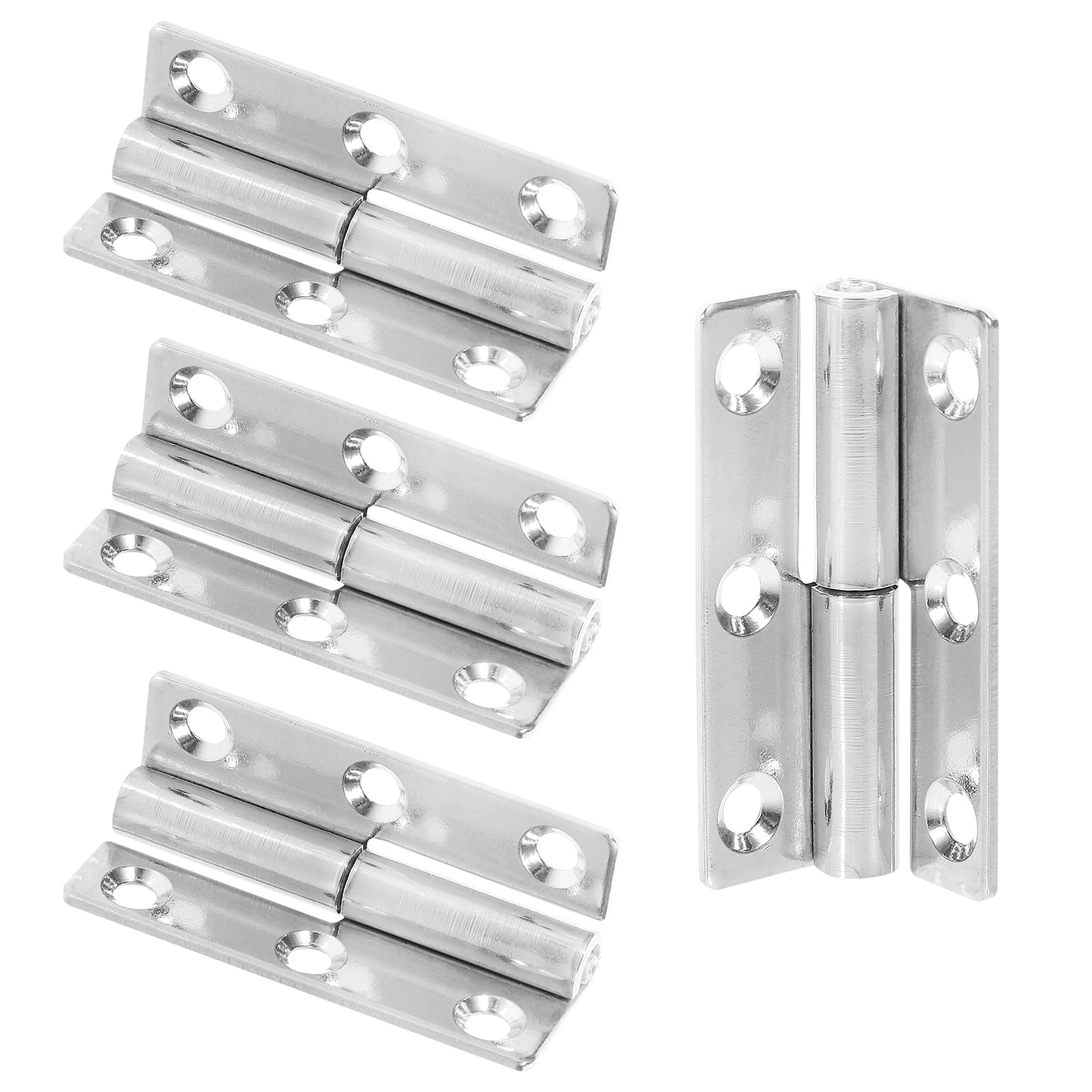 4pcs Stainless Steel Hinges Swing Hinges Heavy Duty Lift Off Hinges Door Window Hinges
