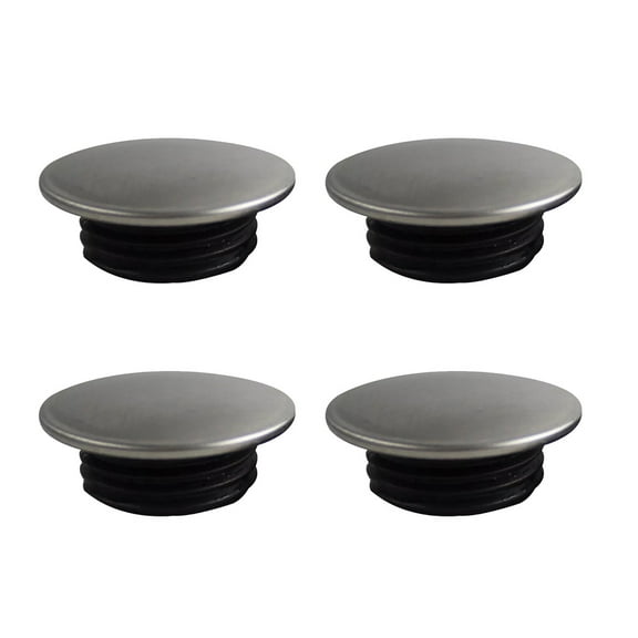 4pcs Stainless Steel Kitchen Sink Tap Hole Cover Kitchen Faucet Hole Cover Soap Dispenser Decorative Cover (Installing Hole for 25-30mm)