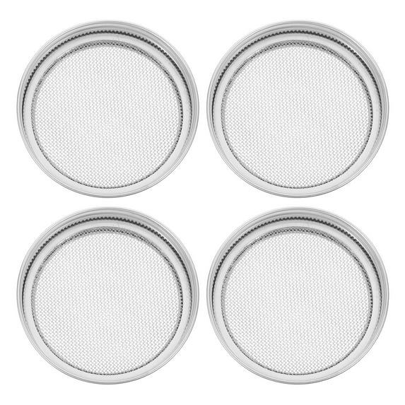 4pcs Stainless Steel Mesh Screen Strainers Sprouting Lids Sprouter Germinator Accessories