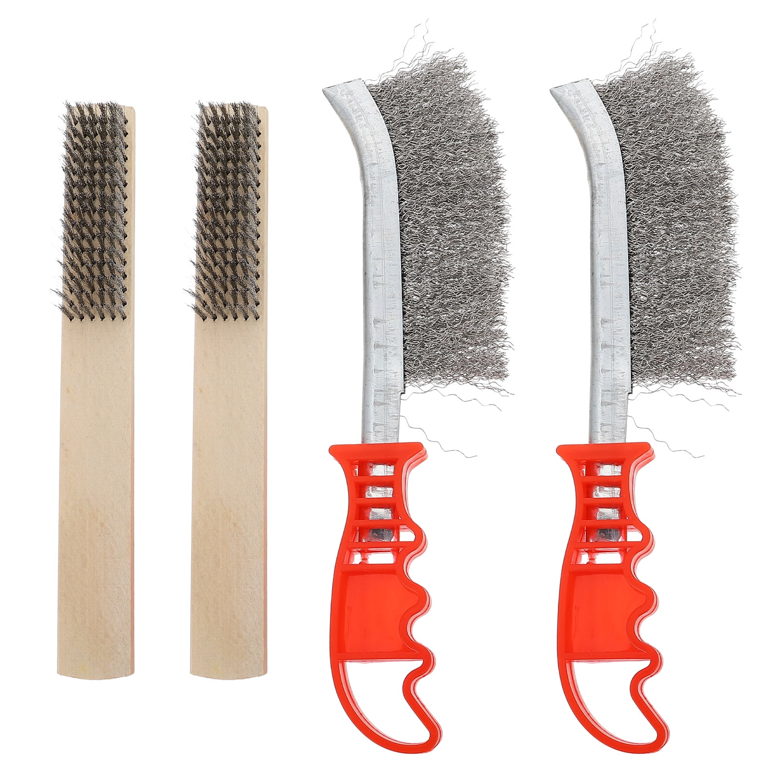 4pcs Stainless Steel Metal Cleaning Brushes Metal Surfaces Rust Removal ...