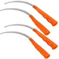 thumbnail image 1 of 4pcs Stainless Steel Serration Sickle Agricultural Gardening Crooked Sickle Plastic Handle Sharp Reaping Hook, 1 of 8