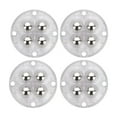 thumbnail image 1 of 4pcs Stainless Steel Universal 360 Degree Rotation Pulley Self Adhesive Caster Mini Swivel Wheels For Furniture Storage Box ,Reliable, 1 of 7