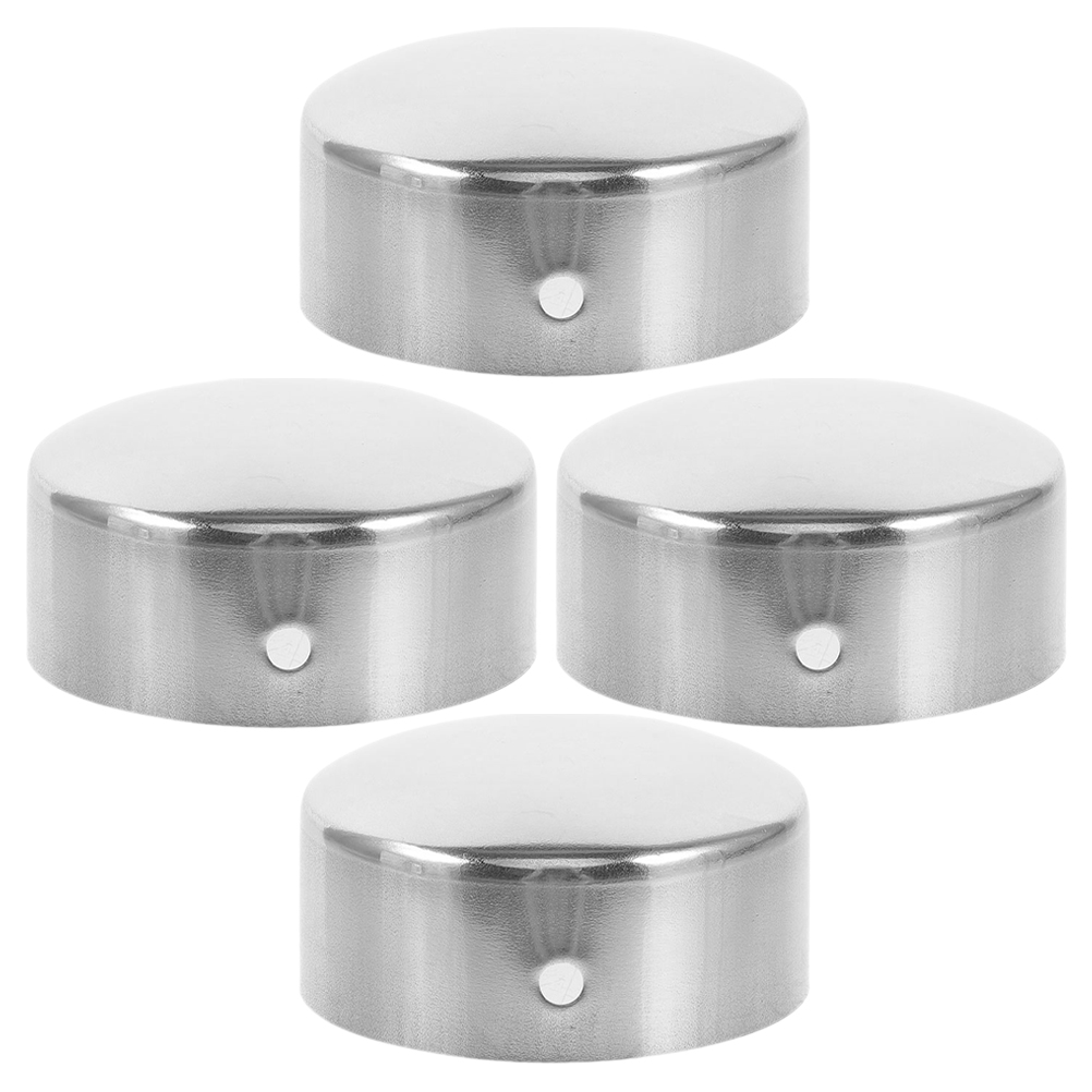 4pcs Stair End Caps Handrail Stairs Post End Caps Stair Handrail Metal
