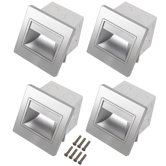 4pcs Stair Light Led 3w Led Recessed Wall Light Footlight Step Indoor Background Lighting Nightligh