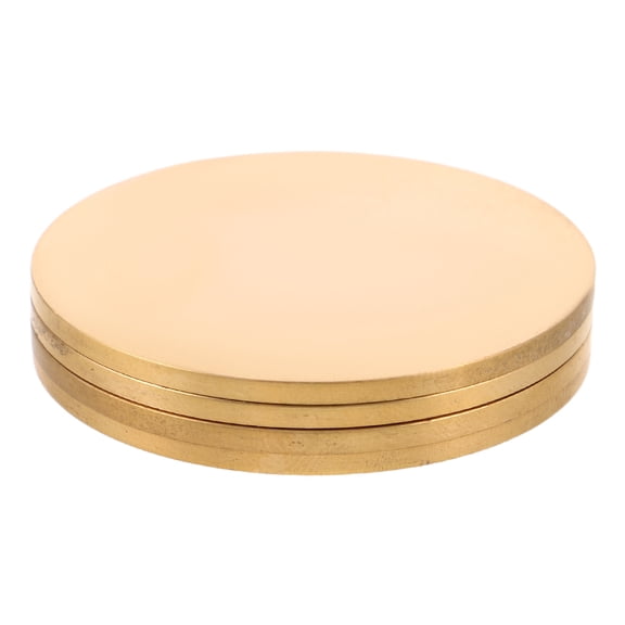 4pcs: Stamp Copper Sheet: 45mm/1.778in Copper Stamping Blank Concave Convex Stamp Hand-Operated Plate for DIY Crafts Precise Imprints Projects