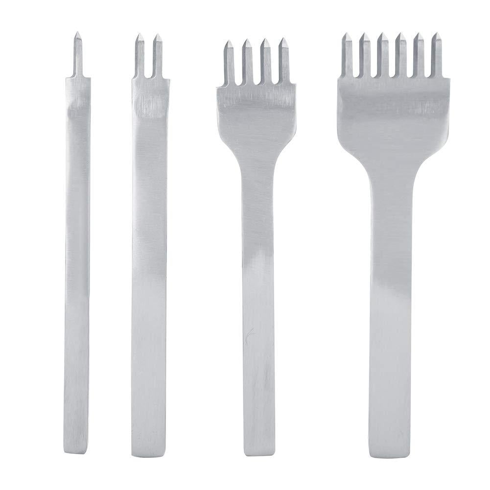 4pcs Steel Hole Punches Tool Diy Leather Tool Leather Stitching Punch