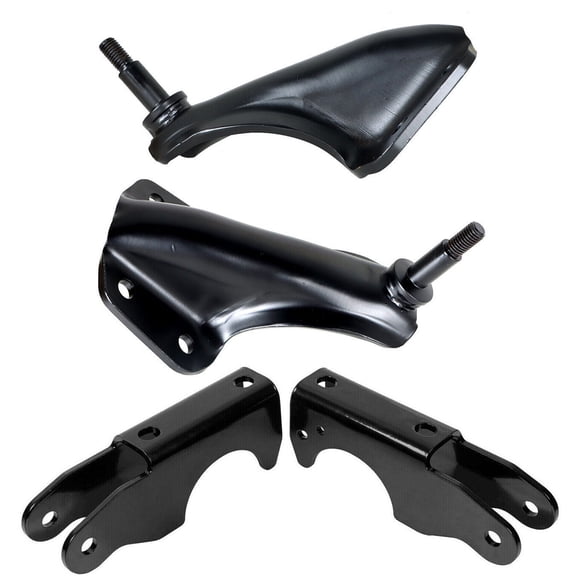 4pcs Steel Rear Shock Absorber Upper Bracket & Lower Shock Mount On Axle Driver & Passenger Side Compatible with 1999-2005 Ford F-250 F-350 Super Duty, 2000-2005 Excursion