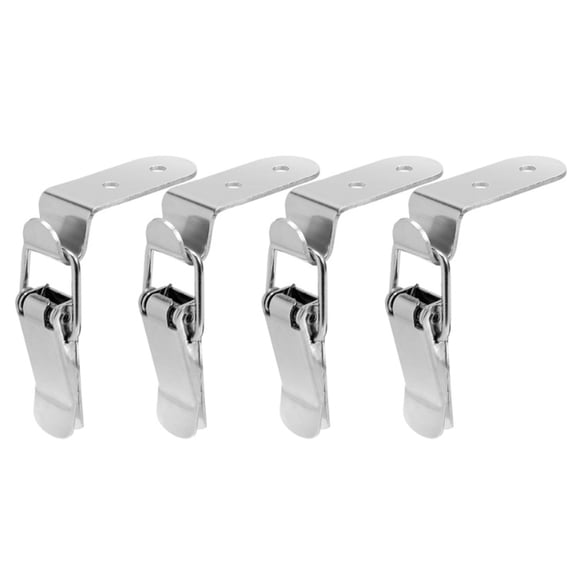 4pcs Steel Toggles Latches 90 Degree Box Lock Small Corner Hasp Multipurpose Latches Simple Installs for Case & Cabinets