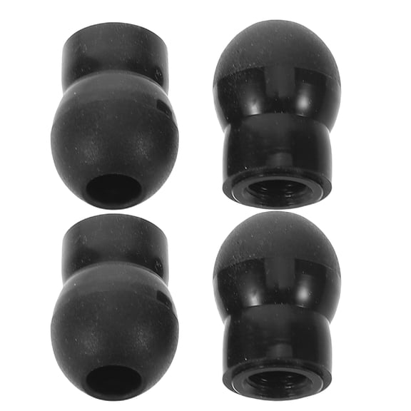 DEEPCRAFF 4Pcs Black Silicone Stethoscope Earplugs Replacement Tips Comfortable Noise Reduction