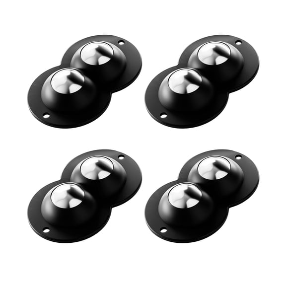 4pcs Stickable Double Wheeled Castors Hassle Frees Install Furniture Casters Wheel Wheel Casters set for Furniture