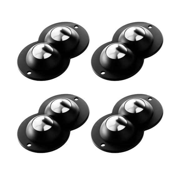 Set Of 4 Stick On Double Wheel Casters Easy Glides Up To 100kg Quick Install peeling And Stick Furniture Wheel for Homes