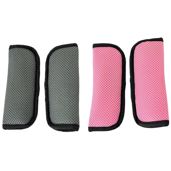 4pcs Stroller Shoulder Pad Car Safety Belt Protective Shoulder Sleeve Seatbelt Shoulder Cuhsion for Kids Baby Infant Child (Random Color)