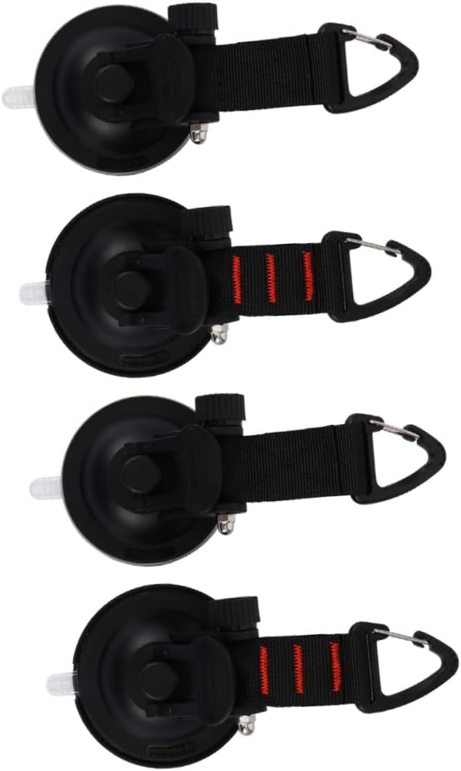 4pcs Strong Suction Cup Hooks, Vacuum Suction Cup Anchor, Heavy Duty